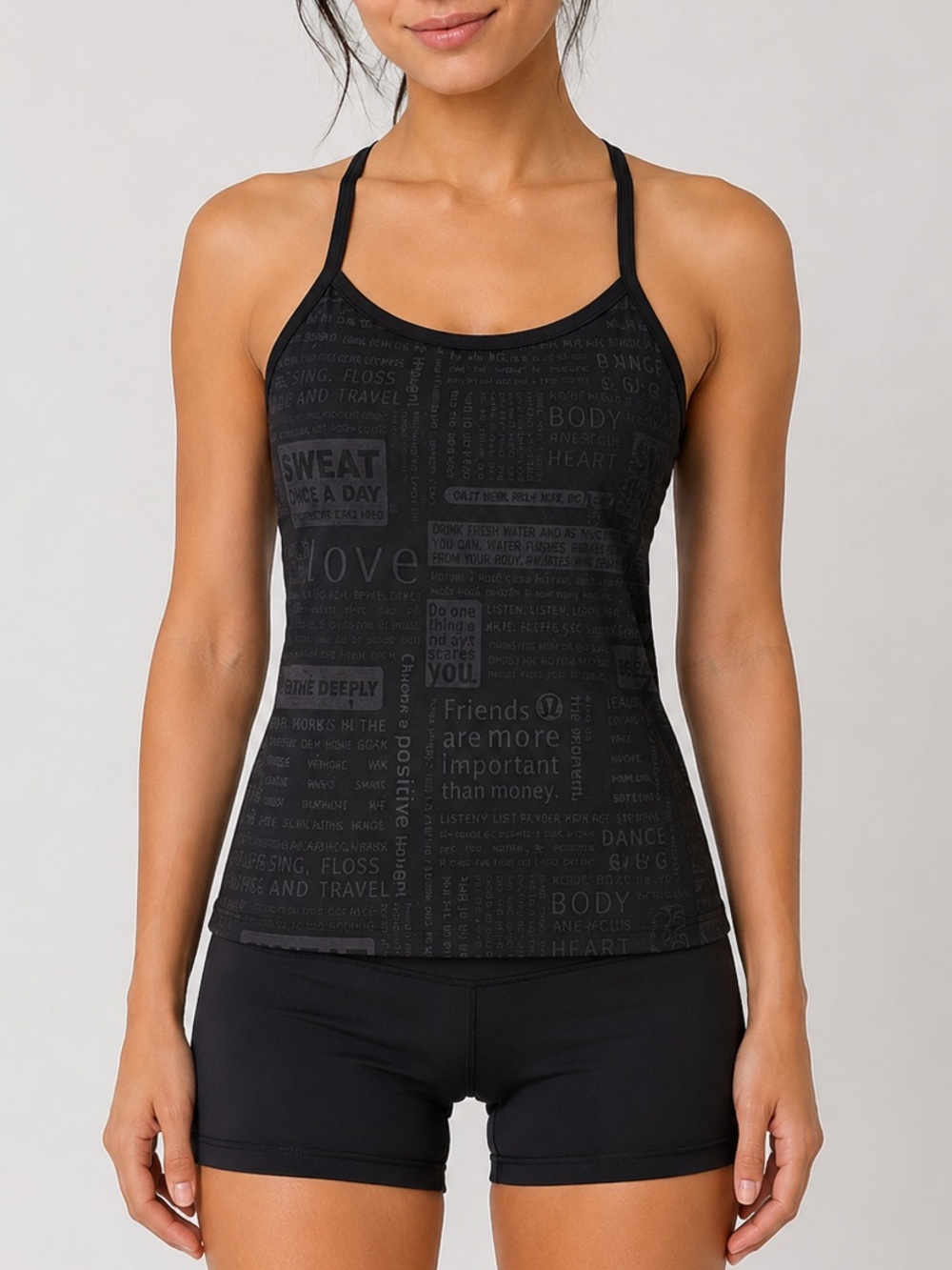 Lululemon *Rare* Power Y Tank - Manifesto Black